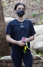 LUCY HALE Out Hiking with Her Dog in Los Angeles 01/18/2021