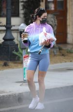 LUCY HALE Out Picks up Lunch in Hollywood 01/07/2021