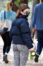 LUCY HALE Out with Her Dog Elvis in Los Feliz 01/28/2021