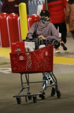 LUCY HALE Shopping at Target in Los Angeles 01/03/2021