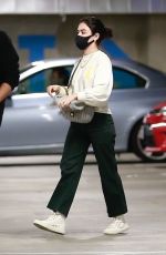 LUCY HALE Shopping at Whole Foods in Los Angeles 01/24/2021