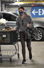 LUCY HALE Shopping at Whole Foods in Studio City 01/02/2021