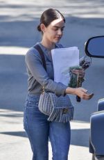 LUCYA HALE Leaves a Business Meeting in Los Angeles 01/15/2021
