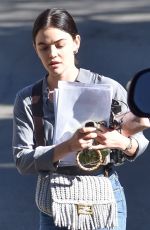 LUCYA HALE Leaves a Business Meeting in Los Angeles 01/15/2021