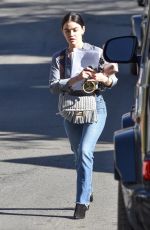 LUCYA HALE Leaves a Business Meeting in Los Angeles 01/15/2021