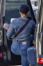 LUCYA HALE Leaves a Business Meeting in Los Angeles 01/15/2021