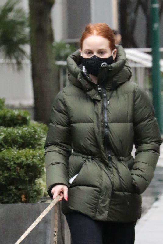 MADELAINE PETSCH Out with Her Dog Olive in Vancouver 01/24/2021