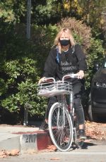 MALIN AKERMAN Out Riding a Bike in Los Feliz 01/09/2021