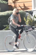 MALIN AKERMAN Out Riding a Bike in Los Feliz 01/09/2021