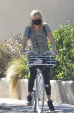 MALIN AKERMAN Out Riding a Bike in Los Feliz 01/09/2021