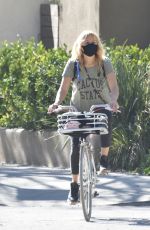 MALIN AKERMAN Out Riding a Bike in Los Feliz 01/09/2021