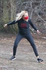 MALIN AKERMAN Out with Her Dogs at a Park in Los Feliz 01/30/2021