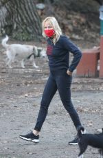 MALIN AKERMAN Out with Her Dogs at a Park in Los Feliz 01/30/2021