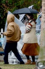 MANDY MOORE on the Set of This Is Us in Los Angeles 01/25/2021