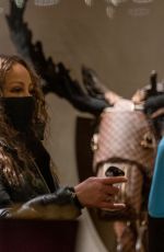 MARIAH CAREY Shopping at Louis Vuitton Store in Aspen 01/09/2021