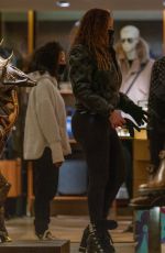 MARIAH CAREY Shopping at Louis Vuitton Store in Aspen 01/09/2021