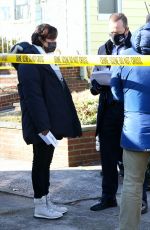 MARISA RAMIREZ on the Set of Blue Bloods in New York 01/19/2021