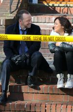 MARISA RAMIREZ on the Set of Blue Bloods in New York 01/19/2021
