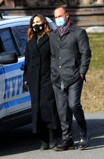 MARISKA HARGITAY on the Set of Law and Order: Organized Crimes in Brooklyn 01/25/2021