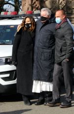 MARISKA HARGITAY on the Set of Law and Order: Organized Crimes in Brooklyn 01/25/2021