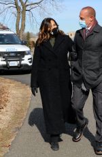 MARISKA HARGITAY on the Set of Law and Order: Organized Crimes in Brooklyn 01/25/2021
