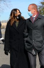 MARISKA HARGITAY on the Set of Law and Order: Organized Crimes in Brooklyn 01/25/2021