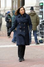 MARISKA HARGITAY on the Set of Law and Order: Organized Crimes in Brooklyn 01/26/2021