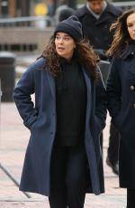 MARISKA HARGITAY on the Set of Law and Order: Organized Crimes in Brooklyn 01/26/2021