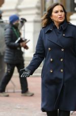 MARISKA HARGITAY on the Set of Law and Order: Organized Crimes in Brooklyn 01/26/2021