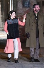 MATILDA DE ANGELIS and Liev Schreiber on the Set of Across The River And Into The Trees in Venice 01/18/2021
