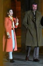 MATILDA DE ANGELIS and Liev Schreiber on the Set of Across The River And Into The Trees in Venice 01/18/2021