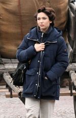 MATILDA DE ANGELIS Arrives on the Set of Across The River And Into The Trees in Venice 01/20/2021