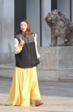 MATILDA DE ANGELIS on the Set of Across The River And Into The Trees in Venice 01/19/2021