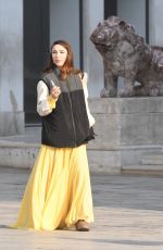 MATILDA DE ANGELIS on the Set of Across The River And Into The Trees in Venice 01/19/2021