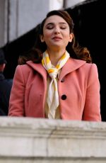 MATILDA DE ANGELIS on the Set of Across The River And Into The Trees in Venice 01/25/2021