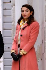 MATILDA DE ANGELIS on the Set of Across The River And Into The Trees in Venice 01/25/2021