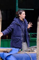 MATILDA DE ANGELIS on the Set of Across The River And Into The Trees in Venice 01/25/2021