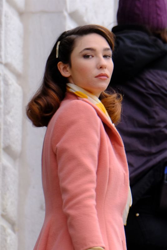 MATILDA DE ANGELIS on the Set of Across The River And Into The Trees in Venice 01/25/2021