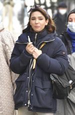 MATILDA DE ANGELIS on the Set of Across The River And Into The Trees in Venice 01/28/2021