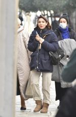 MATILDA DE ANGELIS on the Set of Across The River And Into The Trees in Venice 01/28/2021