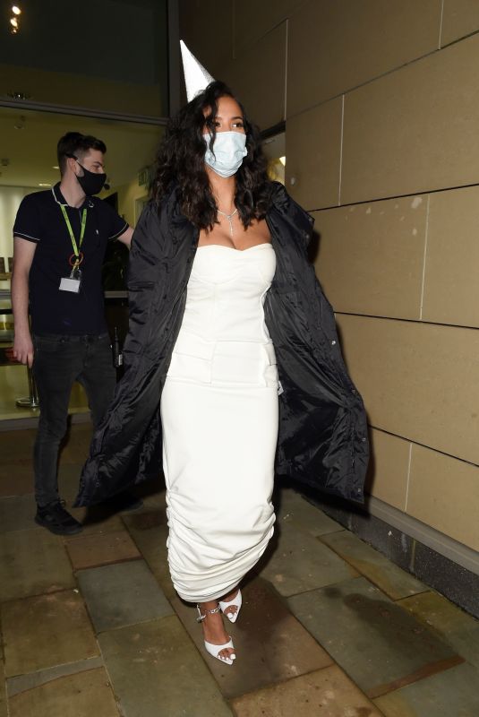 MAYA JAMA Leaves Media City in Manchester 12/31/2020