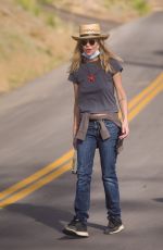 MEG RYAN Out Hiking in Los Angeles 01/13/2021