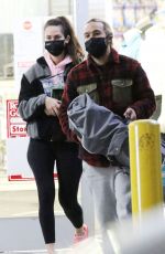 MEGAN CAMPER Leaves a Sports Store in Los Angeles 01/29/2021
