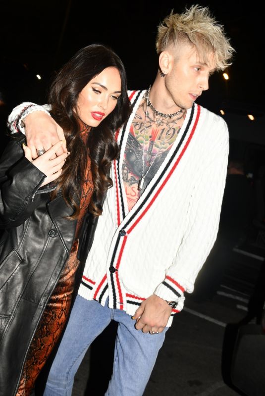MEGAN FOX and Machine Gun Kelly Arrives at Their Hotel in New York 01/30/2021