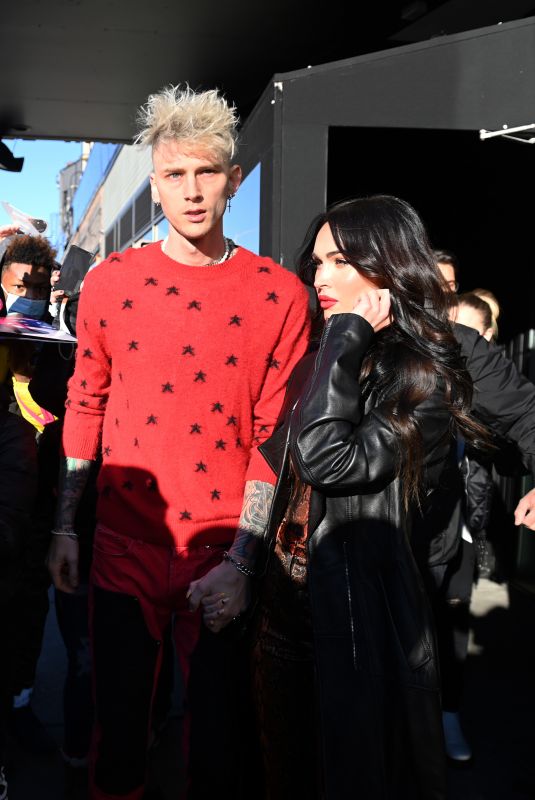 MEGAN FOX and Machine Gun Kkelly Leaves Their Hotel in New York 01/30/2021