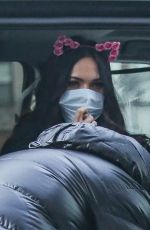 MEGAN FOX Out with Machine Gun Kelly in New York 01/28/2021