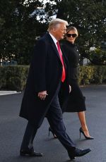 MELANIA and Donald TRUMP Departing from the White House in Washington, DC 01/20/2021