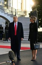 MELANIA and Donald TRUMP Departing from the White House in Washington, DC 01/20/2021