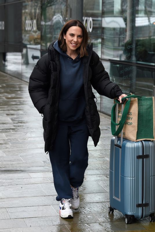 MELANIE CHISHOLM Leaves a TV Studios in Manchester 01/23/2021
