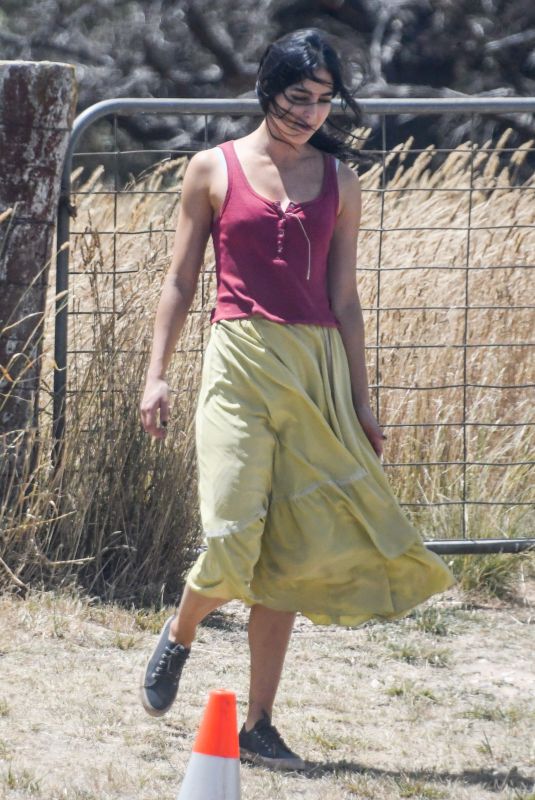 MELISSA BARRERA on the Set of Carmen in Goulburn 01/17/2021